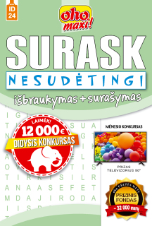 ID24. Oho maxi! Surask. Nesudėtingi išbraukymas + surašymas