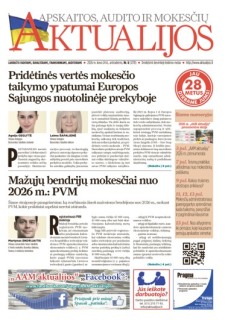 Apskaitos, audito ir mokesčių aktualijos (elektroninė versija)