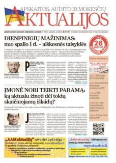 Apskaitos, audito ir mokesčių aktualijos (elektroninė versija)