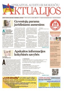 Apskaitos, audito ir mokesčių aktualijos
