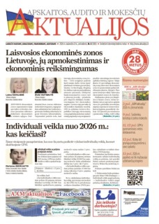 Apskaitos, audito ir mokesčių aktualijos