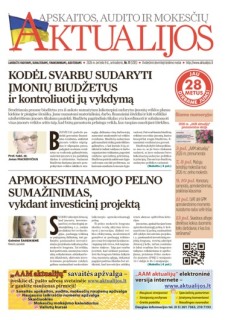 Apskaitos, audito ir mokesčių aktualijos