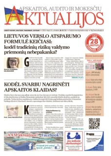 Apskaitos, audito ir mokesčių aktualijos