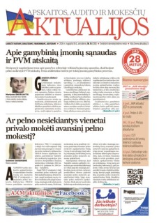 Apskaitos, audito ir mokesčių aktualijos