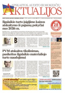 Apskaitos, audito ir mokesčių aktualijos (akcija )