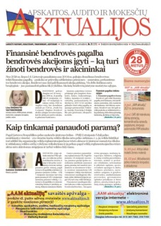 Apskaitos, audito ir mokesčių aktualijos (Akcija)