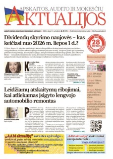 Apskaitos, audito ir mokesčių aktualijos (elektroninė versija)
